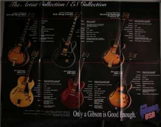 Gibson Guitar Artist Collection Poster BB King Lucille  