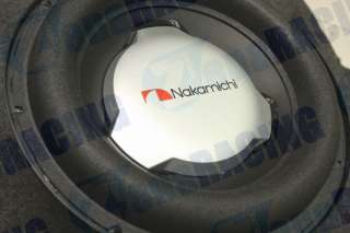 New Nakamichi Car Audio 12 Subwoofer SP W1200D 4 Ohm + 4 Ohm 1500W 