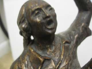   Bronzed Plaster Austin US Revolutionary War Soldiers Sculpture Statue
