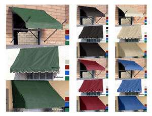 Fabric Window Awning or Door Canopy   5 Colors  