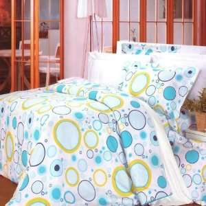  Baby Blue] 100% Cotton 5PC Bed In A Bag (Twin Size)