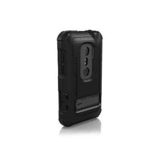 HTC EVO 3D Ballistic (HC) Hard Core Case with Holster Black / Gray 