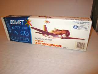 COMET balsa wood Kit VULTEE A35 Vengeance WW2 US Military Plane kit 20 
