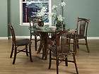 Rattan Dining Chair Table 5 Piece Set