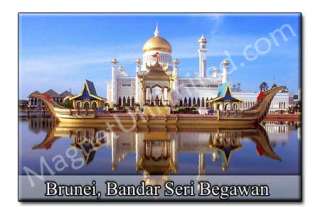 Brunei   Bandar Seri Begawan Souvenir Fridge Magnet  