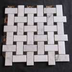 Stainless Steel Metal 1x2 Brick Tile Brushed Mosaic  