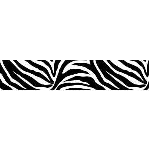 Zebra Wallpaper Border Black and White Peel & Stick  