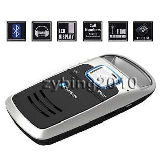 Solar Powered Bluetooth Car Kit Handsfree FM+ Player  