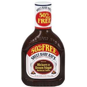 SWEET BABY RAYS BARBECUE BBQ SAUCE HICKORY AND BROWN SUGAR 28 OZ 