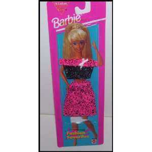  Barbie Doll Fashion Favorites Pink & Black Skirt & Top Set 