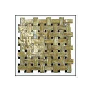   CAR Basketweave Pattern Tile 1 inch CAR Caramel