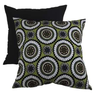 Green/Blue Dcrtv Medallions Sq Flr Pillow.Opens in a new window