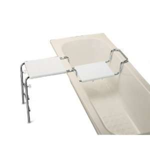   White Polypropylene Double Bathtub Bench 2107