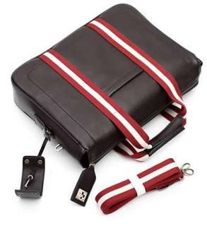 Briefcase Business Shoulder Messenger Bag Black Brown  
