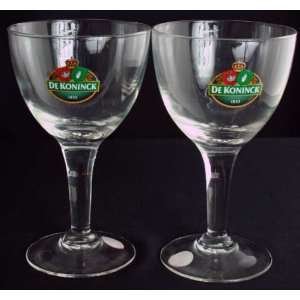    Belgian Barware Beer Glasses De Koninck Glass 