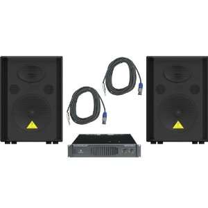  Behringer VS1220 / EP2000 Speaker & Amp Package Musical 