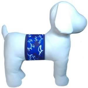    PlayaPup UV Protective Belly Band in Tuga Blue, Large