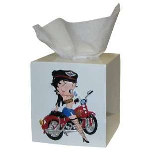  Betty Boop Tissue Box   Motorcycle Biker