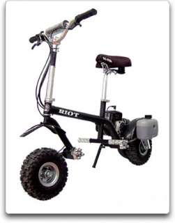 Go Ped Riot Gas Powered Full Suspension Off Road Scooter (Sinister Black)