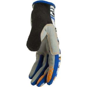  AXO Stingray Mens Bike Race BMX Gloves   Blue/Orange 