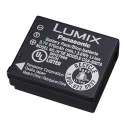   Lithium Ion Battery CGA S007A for Lumix DMC TZ4, TZ5, TZ50 Camera