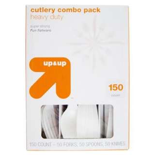 up & up™ Heavy Duty Plastic Cutlery Combo Pack   150 ctOpens in a 
