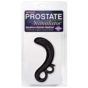   curved smooth tip prostate stimulator   black