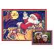 Photo Christmas Cards Flying Santa   Multicolor 