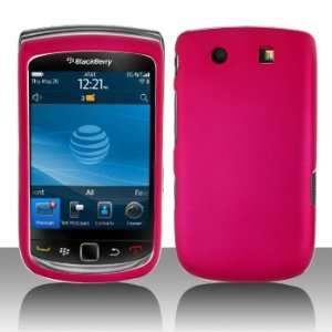  Blackberry Torch 9800 Rose Red Rubberrized HARD Protector 