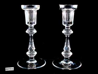Waterford Crystal Tall Curraghmore Candlesticks Candle Holders  