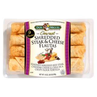 Don Miguel Shredded Steak and Cheese Flautas 10 oz. product details 