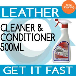 Finished Leather Cleaner Conditioner Replenisher Sofa Chair Suite Car 
