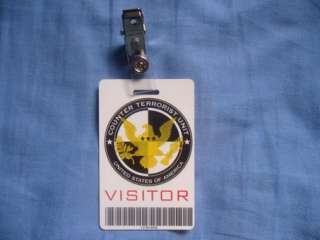 CTU VISITOR ID Card from Jack Bauer 24
