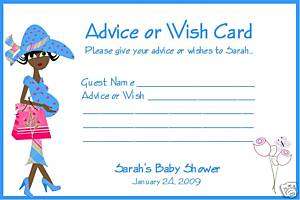 BABY SHOWER Advice Cards Modern Mom  