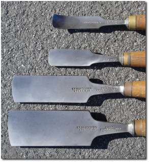   CHISEL GOUGE SET Tillotson & Co. Sheffield Wood Working Carving  