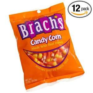 Brachs Candy Corn, 11 Ounce Bags (Pack of 12)  Grocery 