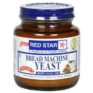 Red Star Bread Machine Yeast, 4oz Jar  Grocery & Gourmet 