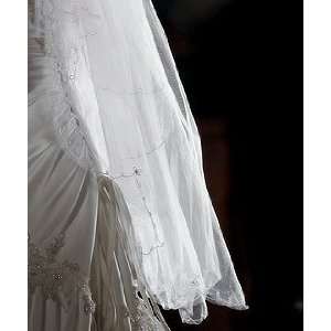  Bridal Veil   Scalloped Edge & Embroidery Wedding Beauty