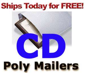 500   CD POLY BUBBLE MAILERS WHITE 6.5 x 8 FREE SHIP  