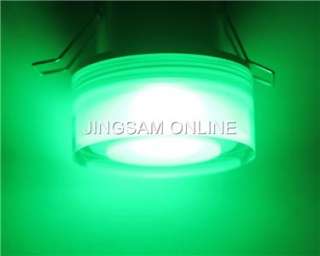 LED Recessed Cabinet Ceiling Light Acrylic Green 1*1W  