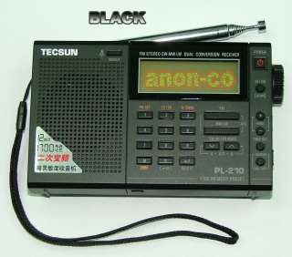 TECSUN PL 210 FM/STEREO．MW．LW ．SW WORLD BAND RADIO  