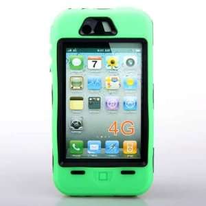  Hard Plastic Bumper Cover for iPhone 4   GREEN Cell 