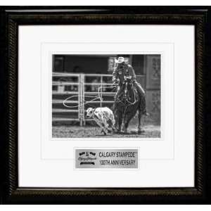   20 B&W Calf Roping with plate   NHL Dinner Sets