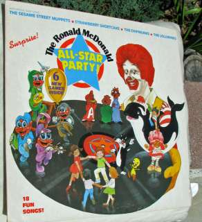 Ronald McDonald All Star Party Album Collectible in Very Good 