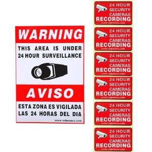   Alarm Decals for Home CCTV DVR Video Camera System CLT