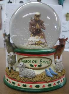   on Earth w/ St. Francis over Manger Christmas Nativity Water  