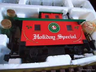   HOLIDAY SPECIAL LARGE SCALE Electric Christmas TRAIN SET in BOX  