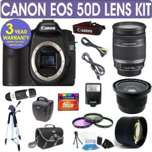  Refurbished Canon EOS 50D + Canon 18 200mm IS Lens + .40x 
