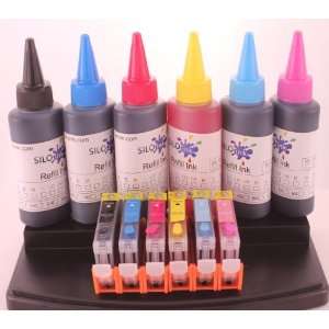  Silo Ink Refillable Ink Cartridges Compatible With Canon 