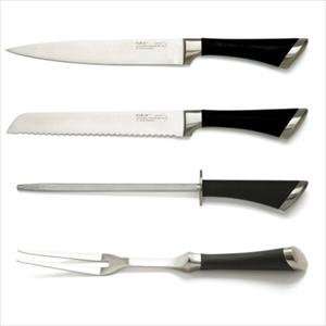  4pc Carving Set Ergonomically Designed Abs Handles Stainless Steel 
